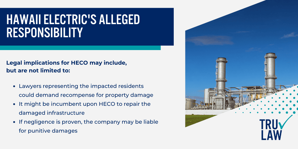 Hawaii Electric's Alleged Responsibility