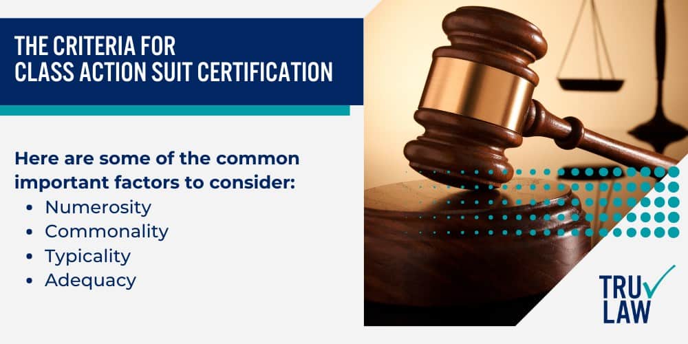 The Criteria for Class Action Suit Certification