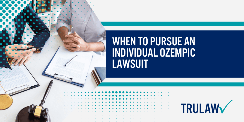 Class Action Ozempic Lawsuits Strength in Numbers or Individualized Focus; Benefits of Joining a Class Action Ozempic Lawsuit; Individual Ozempic Lawsuits Tailoring Your Legal Strategy; Class Action Ozempic Lawsuits How They Work and Who Qualifies; When to Pursue an Individual Ozempic Lawsuit