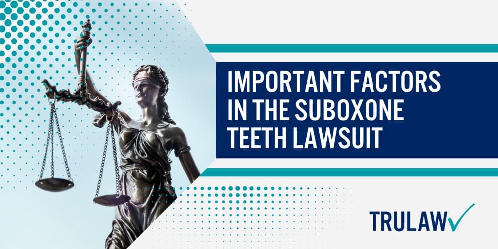 Important Factors in the Suboxone Teeth Lawsuit