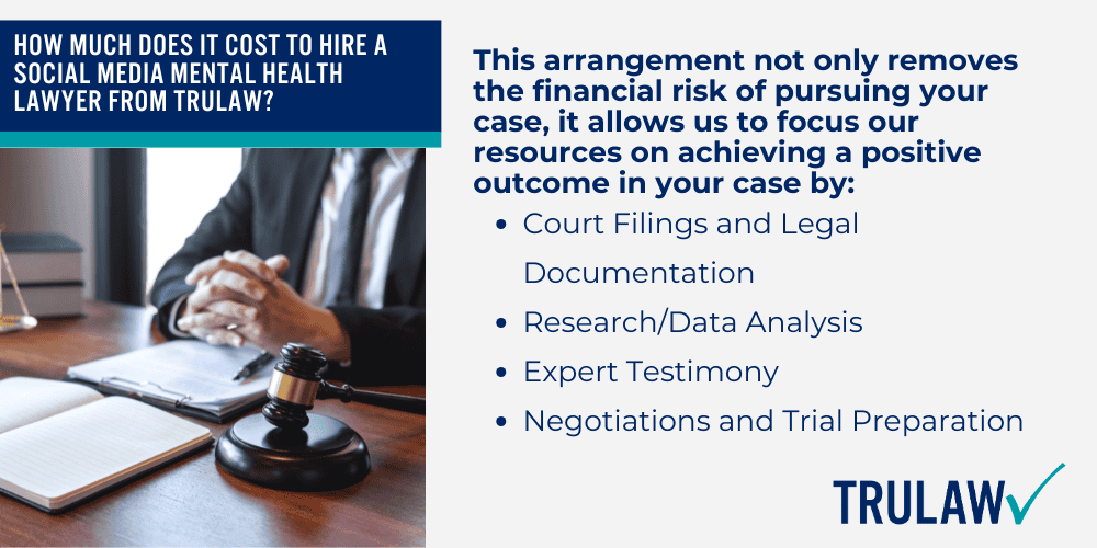 Social Media Addiction Lawsuit Overview; Social Media Addiction Injuries Suffered by Victims; Platforms Named in Social Media Mental Health Lawsuits; Youth Mental Health Crisis Social Media Addiction; Signs and Symptoms of Social Media Addiction; How Can A Social Media Mental Health Attorney from TruLaw Help You; How much does it cost to hire a Social Media Mental Health lawyer from TruLaw