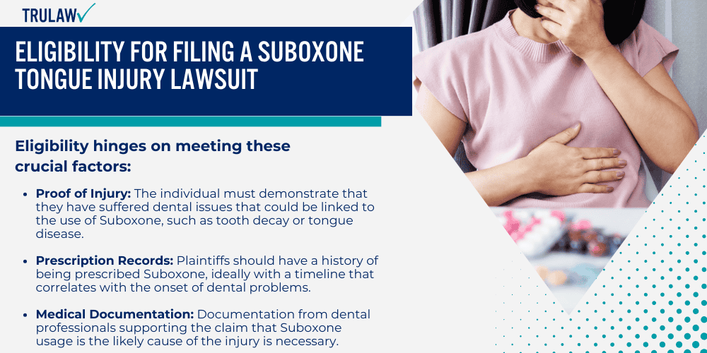 Eligibility for Filing a Suboxone Tongue Injury Lawsuit