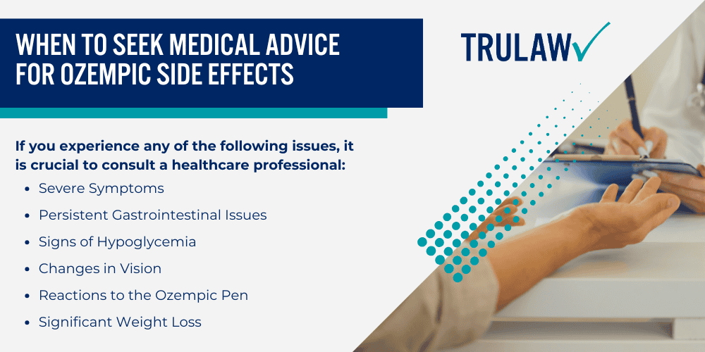 Rare but Serious Ozempic Side Effects; When to seek medical advice for ozempic side effects