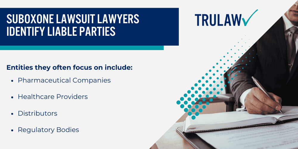 No Cost Consultation with Suboxone Lawsuit Lawyers; Suboxone Lawsuit Lawyers Identify Liable Parties