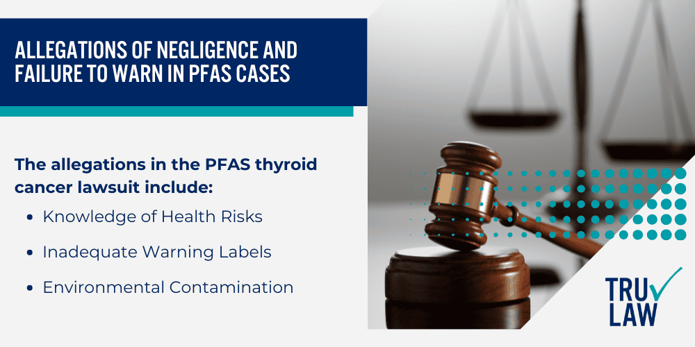 PFAS Thyroid Cancer Lawsuit Against Chemical Manufacturers; Allegations of Negligence and Failure to Warn in PFAS Cases