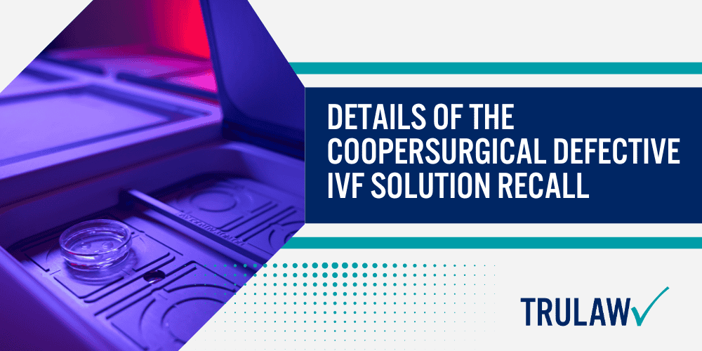 The Importance of Embryo Culture Media in IVF; Role of Embryo Culture Media in Fertility Treatments; Impact of Nutritional Deficiencies on Embryo Development; Details of the CooperSurgical Defective IVF Solution Recall