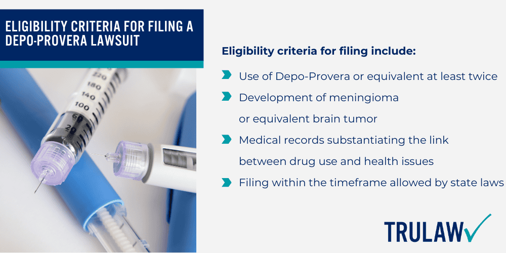 How Can A Depo Provera Lawsuit Attorney from TruLaw Help You; The Risks of Depo-Provera Usage; Scientific Studies Linking Depo-Provera to Brain Tumors; Historical Warnings and Pfizer’s Knowledge of Risks; Meningioma Brain Tumors Associated with Depo-Provera; Product Liability Claims Against Pfizer; Eligibility Criteria for Filing a Depo-Provera Lawsuit