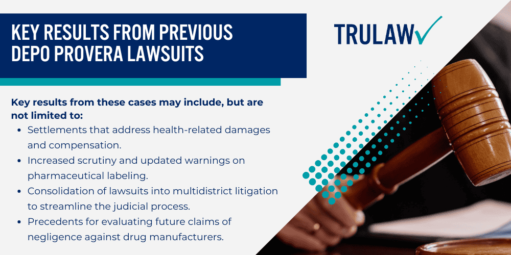 How Can a Depo-Provera Attorney from TruLaw Help You; How much does it cost to hire a Depo-Provera lawyer from TruLaw; An Overview of Depo Provera Side Effects; Identifying Common Adverse Reactions Among Users; Significant Legal Outcomes in Depo Provera Litigation; Key Results from Previous Depo Provera Lawsuits