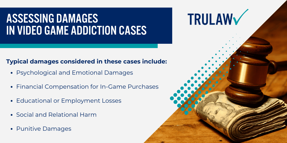 How Video Game Addiction Develops_ EA's Role and Game Design; Psychological Tactics and Game Design; The Use of In-Game Purchases and Loot Boxes; Physical Injuries and Health Consequences; Long-Term Effects of Gaming Addiction and EA's Responsibility; Emotional, Social, and Academic Impact; Ethical Implications for Gaming Companies; Do You Qualify for the Video Game Addiction Lawsuit; Gathering Evidence for Video Game Addiction Lawsuits; Assessing Damages in Video Game Addiction Cases